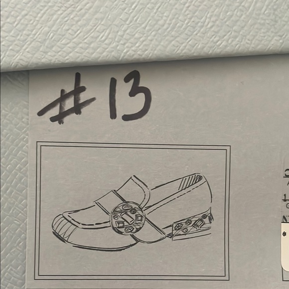 Prada Women's Red Patent Leather Loafers with Gold Accents - Picture 14 of 16